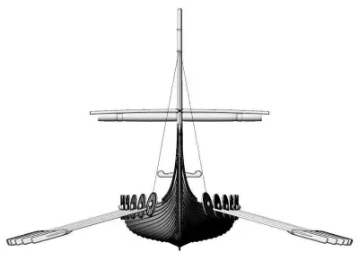 Drakkar viking ship 3D model by utertomahawk