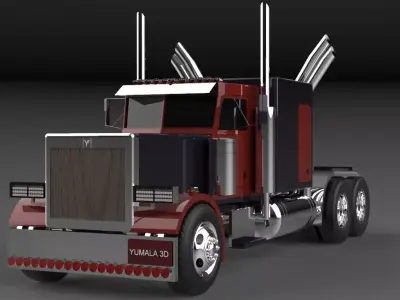 container truck  3D model