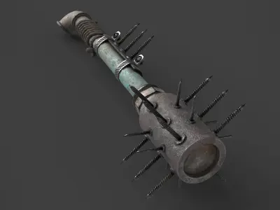 Modifiable Strike Weapon 05 Low-poly 3D model