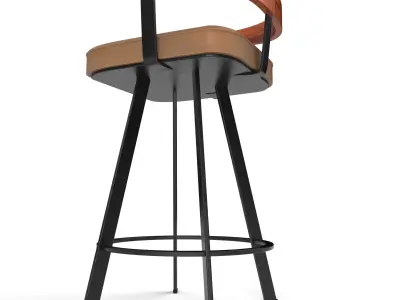 Bar Stool CRS Free low-poly 3D model