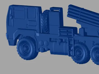 Truck military vehicle 3D print model