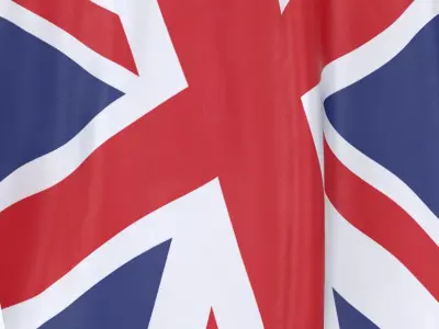  United Kingdom Cloth Flag Wall Mount Animated 
