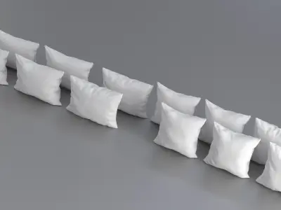 Solid Pillow Set 3D model purchase