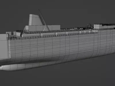 MOL Sunflower Passenger RO-PAX ship Low-poly 3D model