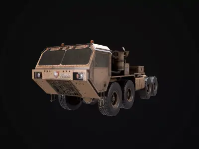 Oshkosh Tractor Low-poly 3D model