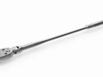 Extra Long Handle Flex Head Ratchet TLLF72 Low-poly 3D model