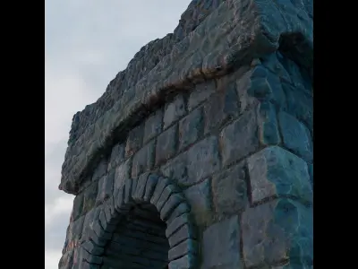 Medieval Castle Structure - Tower E 3D model