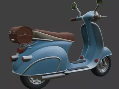 Scooter 3D Model 3D model 2