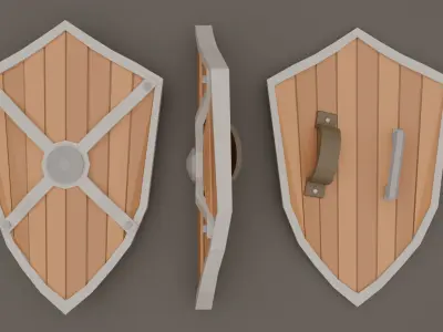 Low Poly Fantasy Weapons Pack Low-poly 3D model