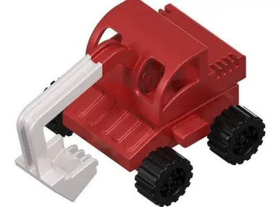 Baby Bulldozer Toy 3D model
