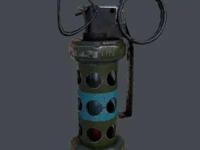 Grenade Flash Free low-poly 3D model