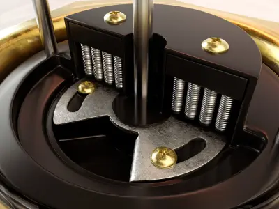 Vintage Gumball Machine Dispenser 3D model