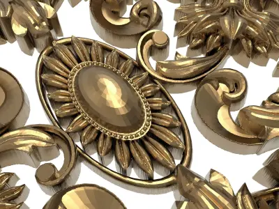  decorative pattern ready for 3D printing 3D model 525