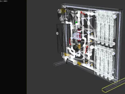 Heating system display 3D model