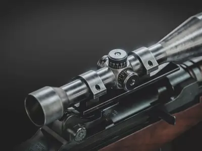 M14 Battle Rifle Low-poly 3D model