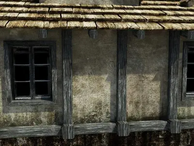 Medieval Building Low-poly 3D model buy