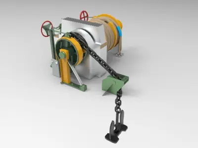 Windlass Anchor 3D model