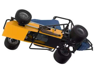 Vintage Pavement Silver Crown Car Scale 1 to 25 3D print model