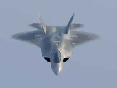 F-22 raptor 3D model from CGTrader