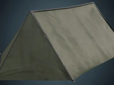 Tent 4B Low-poly 3D model
