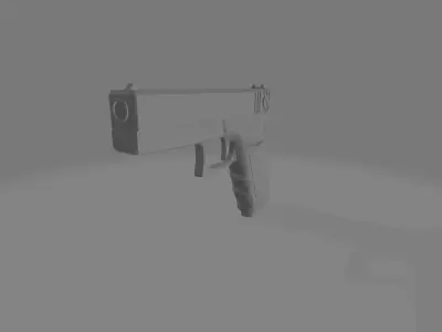 HandGun gun Free low-poly 3D model