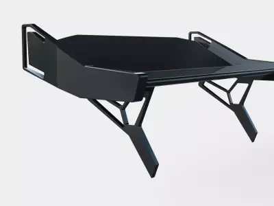 spoiler black Carbon tuning garage  3D model