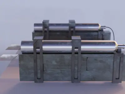 Attack on titan omni directional ODM 3D maneuver gear  Low-poly 3D model