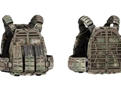 SNS PRECISION PLATEFRAME VEST Low-poly 3D model