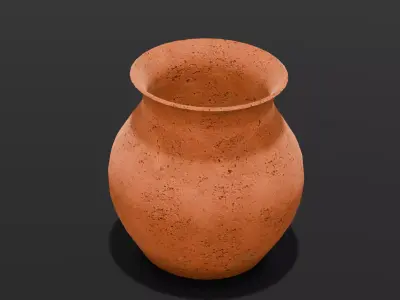 Mud Pot 3D Model Low-poly 3D model