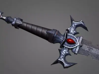 Kaos Larp Sword  Low-poly 3D model