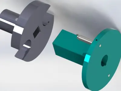 COUPLING IN WIND UP MACHINE Free 3D model