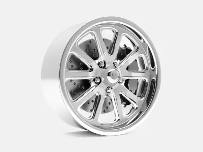 18x8 to 18x12 US Mags Rambler Wheel and Brake 3D print model