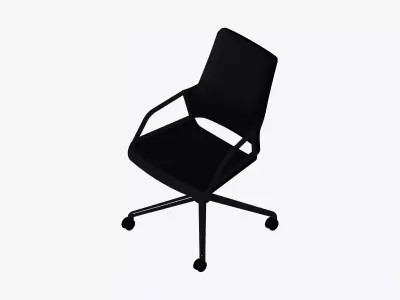 Chair - Conference - Worksmart - 4 Star Castors - Rocking Low-poly 3D model purchase