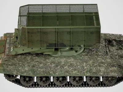 TOS-1A - War in Ukraine Edition - Thermobaric Rocket Launcher Low-poly 3D model