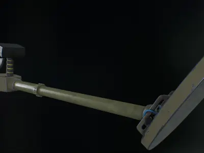 Homemade Metal Detector Low-poly 3D model