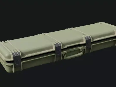 Low Poly PBR Military Case 03 Low-poly 3D model