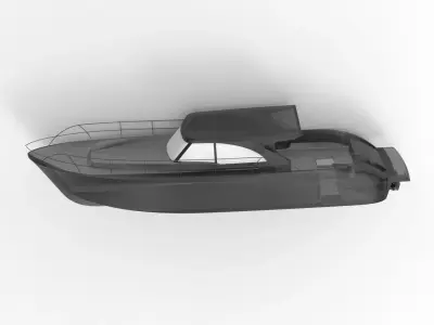 High speed boat 3D model