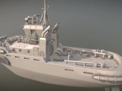 Tugboat 3D print model by tiagodiogenesdearaujo