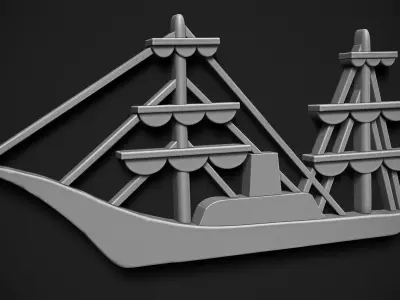 Sail Relief 3D print model