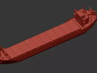 Handysize General Cargo Ship 25000 to 35000 DWT 3D model 3D model