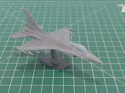 F16C Falcon Jet Aircraft 3MF Model 3D print model