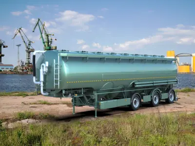 Welgro Food Semi Trailer 3D model