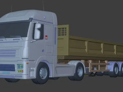 Generic  Tipping - Dump- Construction Heavy Truck 3D model