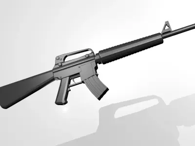 Low Poly AR-15 ar - rifle Low-poly 3D model