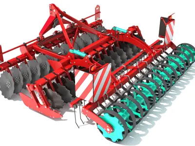 Compact Disc Harrow 3D model purchase