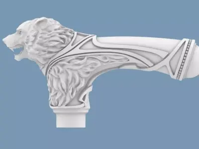 Cane Wolf 3D print model