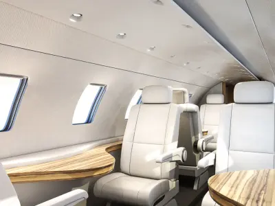 Private Jet Interior 3D model buy