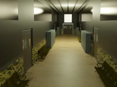 Military Bunker Low-poly 3D model buy