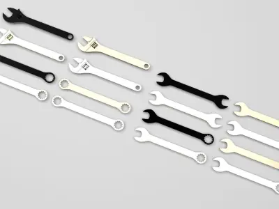 Wrenches Set 3D model