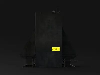 Brutalis Scifi Building 08 3D model